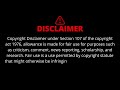 YouTube Copyright DISCLAIMER VIDEO [No Copyright]