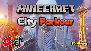 50 Relaxing Minutes Of Minecraft City Parkour (Scenic, Download In Description)