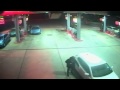 SHOCKING CCTV: Man wields large knife at petrol station