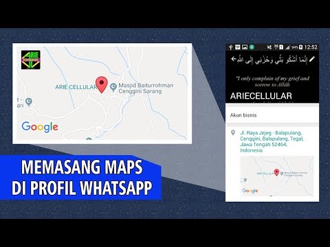 Cara memasang maps di profil whatsapp