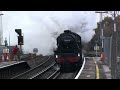44932 On The Capital Christmas Express Passes Brockenhurst With A Whistle For London Waterloo