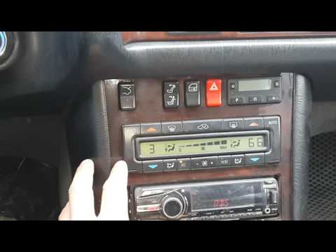 Как снять сам климат контроль на w140