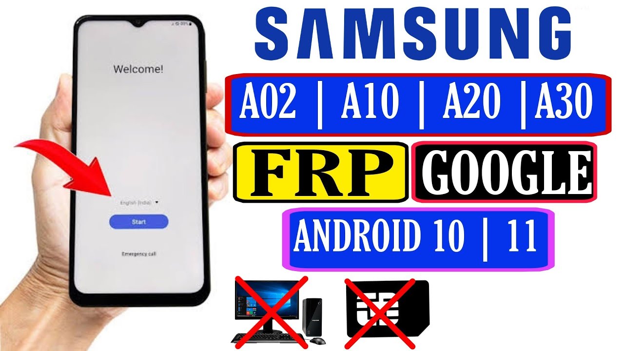 Samsung A02/A10/A20/A30/A50/A70 FRP Bypass Remove Google Samsung A02/A10/A20/A30/A50/A70 FRP Bypass Remove Google