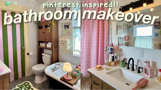 Aesthetic Bathroom Makeover Organization, Decor, Diy Projects Pinterest Inspired