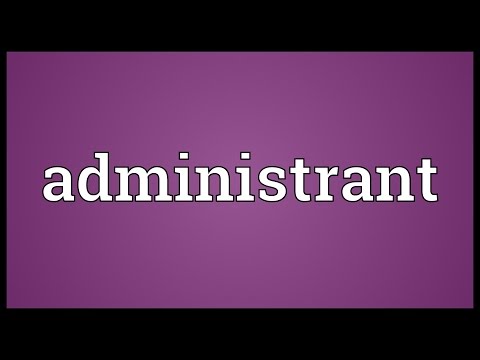 Header of administrant