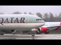 Soaking Wet Qatar Airways Boeing 777-300ER Delivery Flight @ KPAE Paine Field