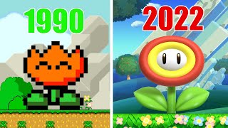 Super Mario Fire Flower - Old Vs New 1990 - 2022