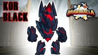 Black Kor My 32Nd Black Color Legend Brawlhalla 1V1
