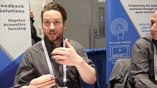 Boréas Technologies haptics BOS1901 single-chip piezo actuator driver at Display Week 2019