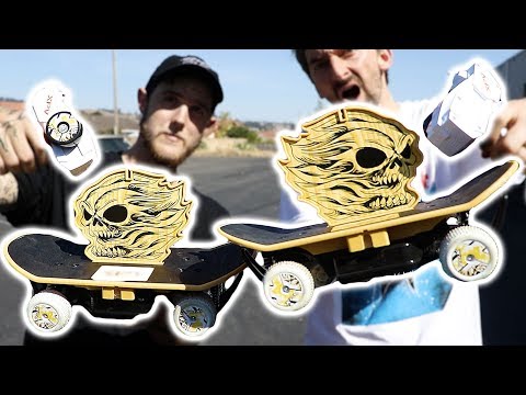 AWESOME MINI RC SKATEBOARD VS THE BRAILLE DROP