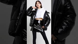 Black Pvc Skirt And Pvc Jacket
