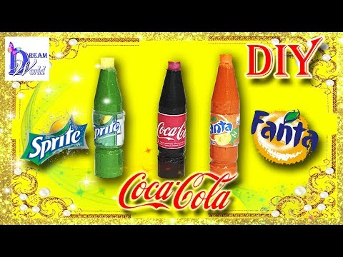 Как сделать колу для кукол Как сделать колу для кукол