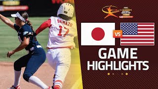 Highlights Japan Vs Usa Wbsc U-18 Womens Softball World Cup Finals 2025