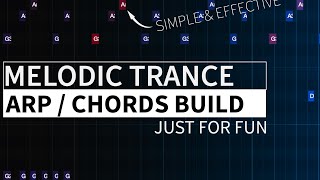 Trance Arp & Chords Build | Trance Production
