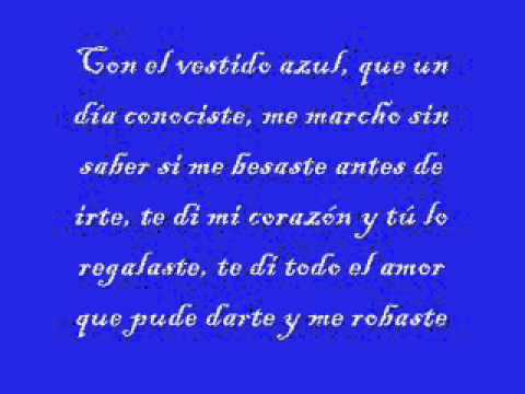 Vestido azul - La Oreja de Van Gogh Karaoke (with lycris)