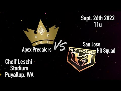 HEIR "Apex Predators" 11u Vs San Jose Hit Squad 11u
