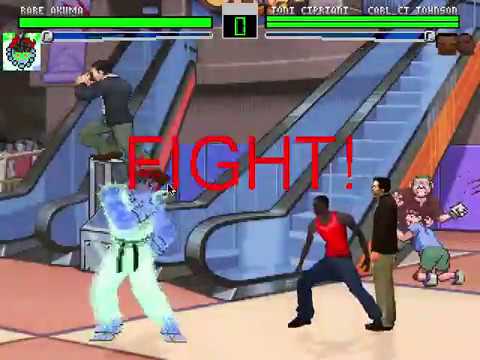 MUGEN: Rare Akuma vs Toni Cipriani and Carl Johnson