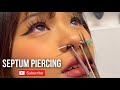Septum nose piercing for this beauty ⚡️ Don’t try this at home! #septum #nosepiercing