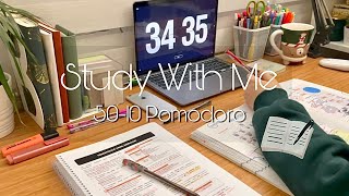 Benimle 3 Saat Ders Çalış 📚🤓 Müziksiz, Kronometreli | 50-10 Pomodoro (3x) TUS Gü