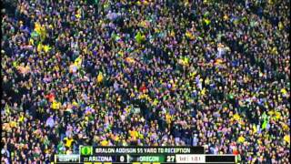 Oregon Ducks Bralon Addison Scores His First Touchdown