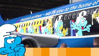 Brussels Airlines Welcomes Aerosmurf • Смурфики