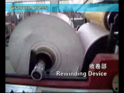 Gravure Printing Press. gravure printing