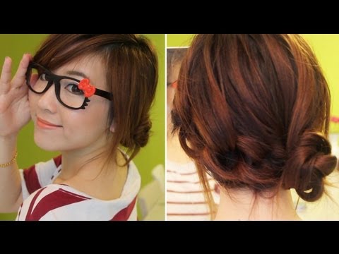 3 Min Cute Knotted Hairstyle