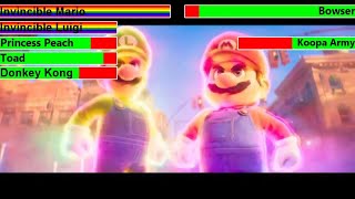 The Super Mario Bros. Movie 2023 Final Battle With Healthbars 22