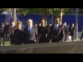 Raw Video: Obama, Bush Arrive at Ground Zero