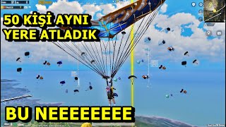 OHA AYNI YERE 50 KİŞİ ATLADI RESMEN ! SOLO VS SQUAD PUBG MOBİLE