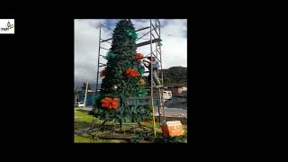 JAC y comunidad del Sector el Valle Diana Turbay construyen hermoso Árbol de navidad.