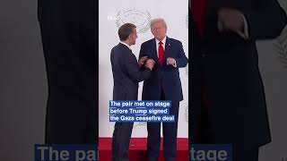 Trumps Awkward Handshake With Macron