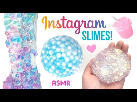 5 MORE Amazing Instagram DIY Slimes!! ASMR AF