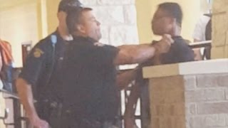 Texas cop grabs 14-year-old's throat, slams him
