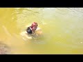 Crazy Redhead Jumps Into a Pond!!!