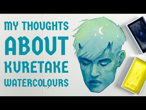 Limited Colour Palette Portrait With Kuretake Watercolours + Review