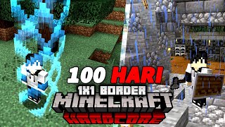 100 Hari Minecraft 1.18 Hardcore Tapi 1x1 Border, Dan Ini Yang Terjadi !!! (Part