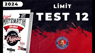 Limit Test 12 Ori̇ji̇nal Ayt Soru Bankasi