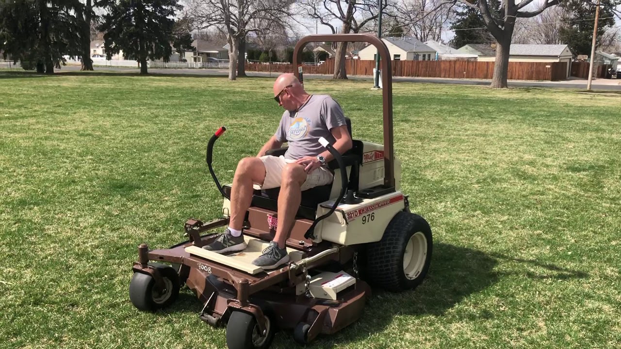 Dealer hustler mower