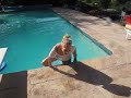 Jennifer in the pool