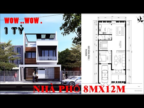 ✅ Gợi ý thiết kế nhà phố 8x15m | NhaPlus - Nhà Đẹp Plus