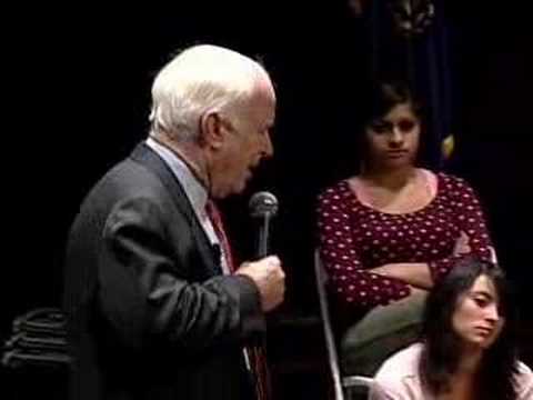 Raw Video: Too Old? 'You Little Jerk,' McCain Laughs