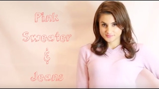 Pink Sweater & Jeans | Winter Outfit