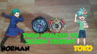 Twin Nemesis S3 Brand Vs Screw Trident Takara Tomy