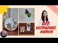 DIY Decoupage napkin/paper || Decoupage Basics || How to make Decoupage napkins at Home??