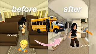 I Transformed A School Bus Into A Mobile Home Bloxburg Roleplay Wvoice