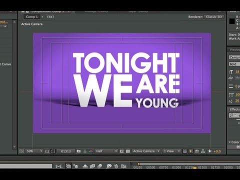 After Effects Tutorial – Basic Typography & Motion Graphics