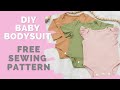 How to Sew a Baby Bodysuit - Free Sewing Pattern