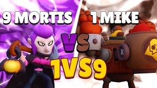 1 Dynnmi̇ke Vs 9 Morti̇s- Hyra Ve Rzm64 Bi̇le Yapamaz - Brawl Stars