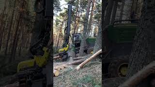 John Deere 1270G In Action #Montains #Wood #Tree  #Live #Harvest #Harvester #Love #Viral #Johndeere